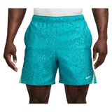 Men's Court Dri-FIT Victory 7 Inch All Over Print Tennis Short, Nike, 372 Bright Spruce/Lt Lemon Twist, Tennis Express, IB1080-H26-372-BRIGHT-SPRUCE-LT-LEMON-TWIST-1