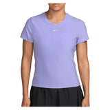 Women's Dri-FIT Victory Short Sleeve Tennis Top Purple Pulse and White, Nike, Purple Pulse/White, Tennis Express, IB3776-580H26-PURPLE-PULSE-WHITE-1