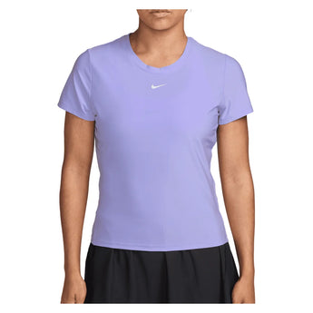 Women's Dri-FIT Victory Short Sleeve Tennis Top Purple Pulse and White, Nike, Purple Pulse/White, Tennis Express, IB3776-580H26-PURPLE-PULSE-WHITE-1
