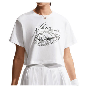 Women's Court Slam Crop Tennis Tee