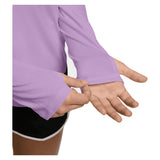 Girls' Dri-FIT Tempo Long-Sleeve Half-Zip Training Top Violet Star and White, Nike, Tennis Express, IM3661-589H26-2