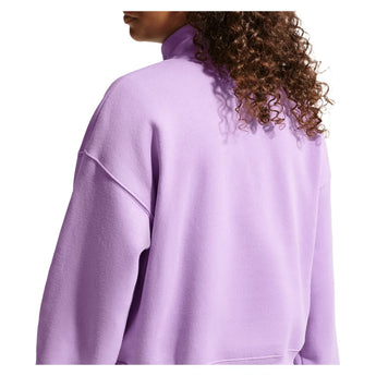 Girls' Sportswear Studio Fleece Oversized 1/4-Zip Top Violet Star and White, Nike, Tennis Express, IM4948-589H26-1