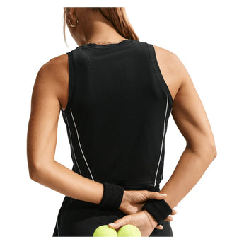 Women's Court Dri-FIT Advantage Novelty Tennis Tank Black and White, Nike, Tennis Express, IM9409-010B-1