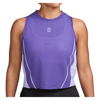 Women's Court Dri-FIT Advantage Novelty Tennis Tank Dark Iris and White, Nike, Dark Iris/White, Tennis Express, IM9409-579H26-DARK-IRIS-WHITE-1