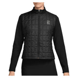 Women's Court Advantage Therma-FIT Midlayer Tennis Top Black and White, Nike, Black/White, Tennis Express, IM9438-010H26-BLACK-WHITE-1