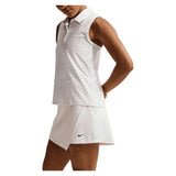 Women's Victory Dri-FIT Sleeveless Printed Tennis Polo White and Pink Foam, Nike, Tennis Express, IR0051-100H26-3