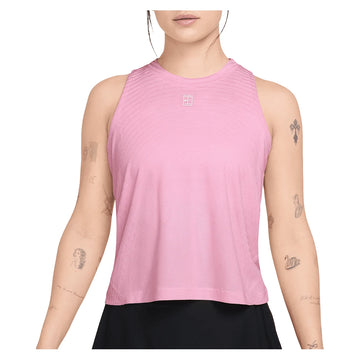 Women's Court Aero-FIT Advantage Tennis Tank Pink Rise and White