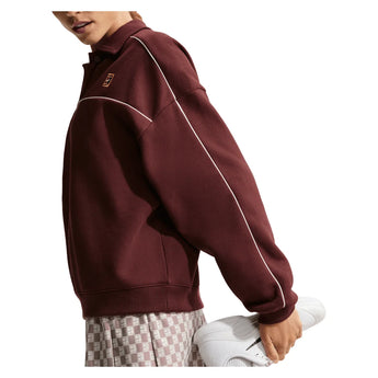 Women's Court Collection Long Sleeve Fleece Tennis Top, Nike, Tennis Express, IU3253-H26-5