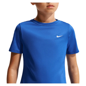 Girls' Dash Dri-FIT Short-Sleeve Training Top, Nike, 480 Game Royal/White, Tennis Express, IU3746-BF26-480-GAME-ROYAL-WHITE-1