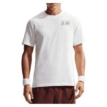 Men's Paris Court Time Summer 2026 Tennis Tee White