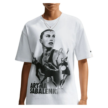 Women's Aryna Sabalenka Court Dri-FIT Tennis T-Shirt, Nike, 100 White, Tennis Express, IX5734-H26-100-WHITE-1