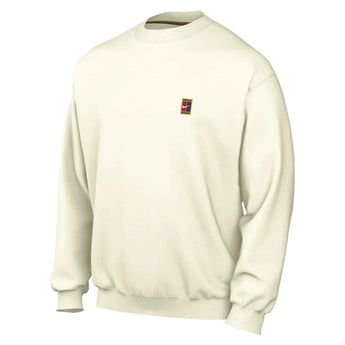 Men's Court Collection French Terry Long Sleeve Tennis Crew, Nike, 133 Sail, Tennis Express, IX8517-H26-133-SAIL-1