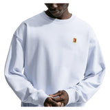 Men's Court Collection French Terry Long Sleeve Tennis Crew, Nike, 568 Palest Purple, Tennis Express, IX8517-H26-568-PALEST-PURPLE-1