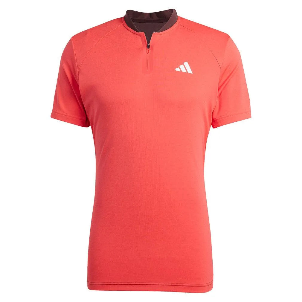 adidas Men's Freelift Pro Tennis Polo Semi Lucid Red – Tennis Express