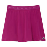Women's Essentials Tennis Training Skirt, Lacoste, VHI Rubine Red, Tennis Express, JF0218-F26-VHI-RUBINE-RED-1