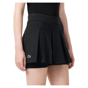 Women's Players Tennis Skort Black, Lacoste, Tennis Express, JF6780-031F26-5