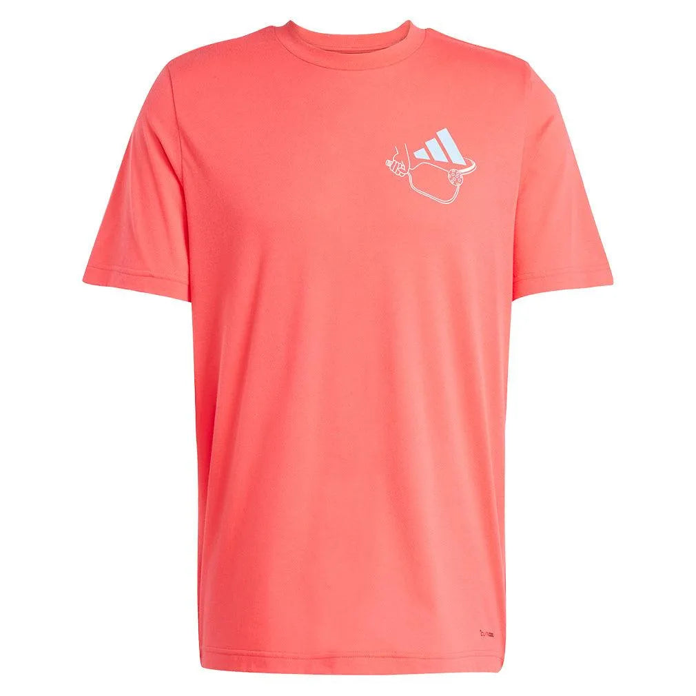 adidas Men's Graphic Pickleball Top Semi Lucid Red – Tennis Express