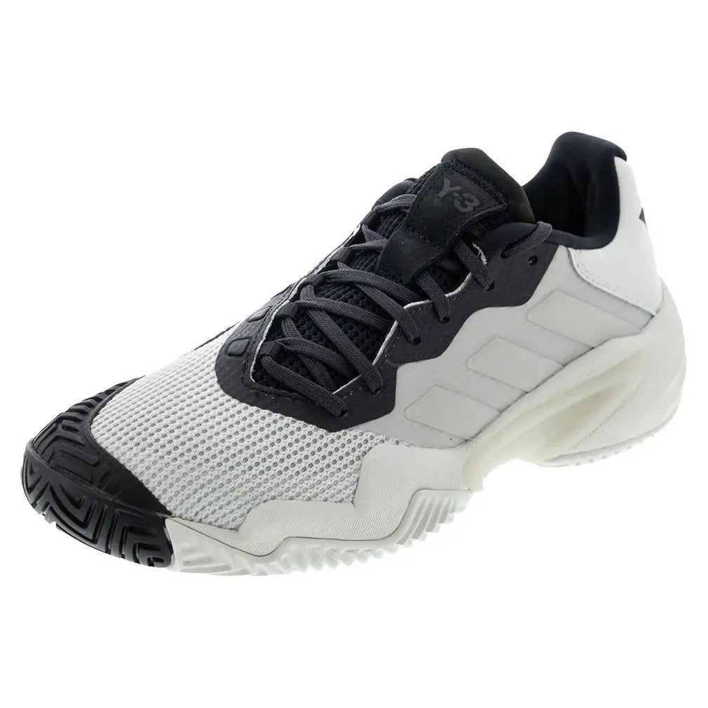 Men's Y-3 Barricade 13 Tennis Shoes Orbit Grey and Black Tennis Express Men's Y-3 Barricade 13 Tennis Shoes Orbit Grey and Black Tennis Express