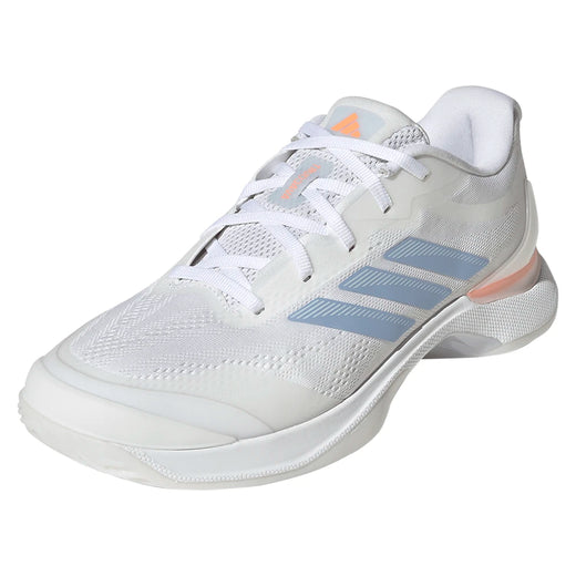 Women's Avacourt 3 Tennis Shoes Core White and Halo Blue