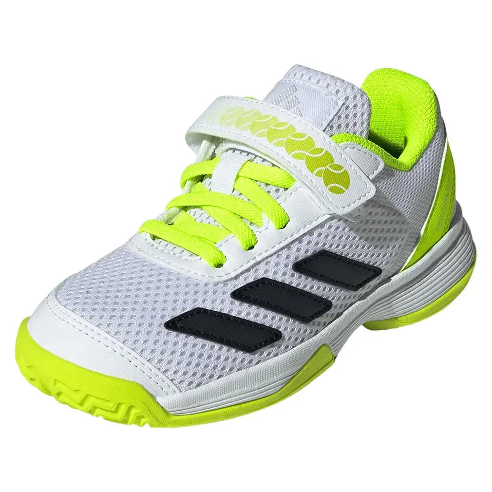 Juniors' Courtflash Comfort Closure Tennis Shoes Footwear White