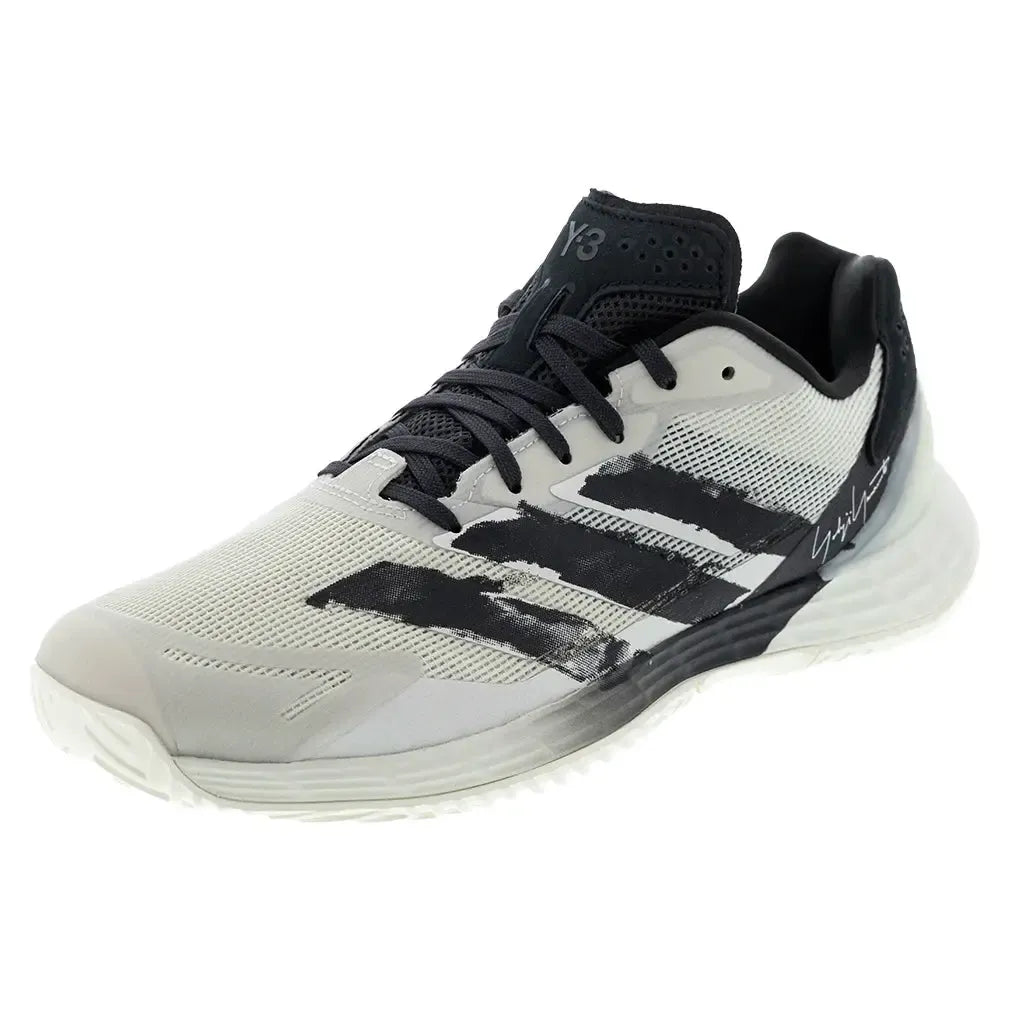 Men's Y-3 Defiant Speed 2 Tennis Shoes Orbit Grey and Black