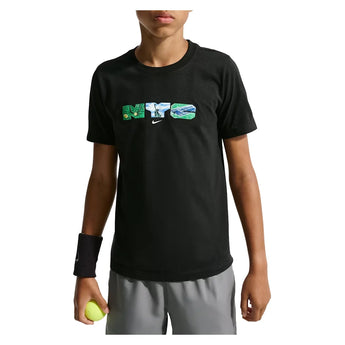 Juniors' NYC Scenes Tennis Tee Black, Nike, Black, Tennis Express, JU1752-010H26-BLACK-1