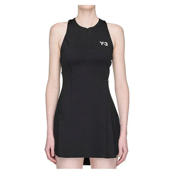 Women's Y-3 Wow Pro Tennis Dress Black-Apparel-Adidas-KA9804-H25-Tennis Express