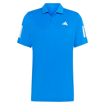 Men's Club 3 Stripe Tennis Polo Glory Blue-Apparel-Adidas-KB9710-S26-1-Tennis Express