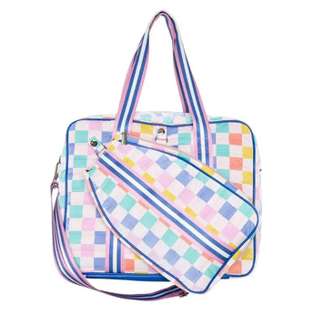 Checker Pickleball Bag Multicolor-Bags-Katydid-KDC-PBB-02-MUL-Tennis Express