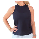 Women's Kinley Tennis Tank, Bubble, Navy, Tennis Express, KINL-NF7-B-NAVY-1