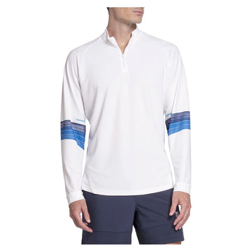 Men's Downforce 1/4 Zip Long Sleeve Tennis Top Peacoat