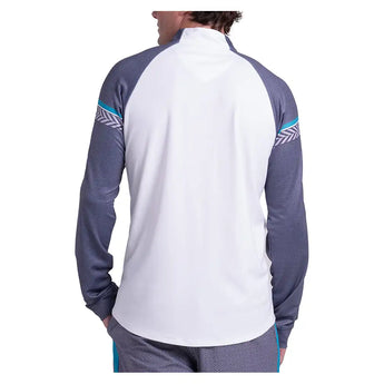 Men's Propel 1/4 Zip Tennis Long Sleeve Midnight,Apparel,K-Swiss,,,Tennis Express,KMT83-38J401-4