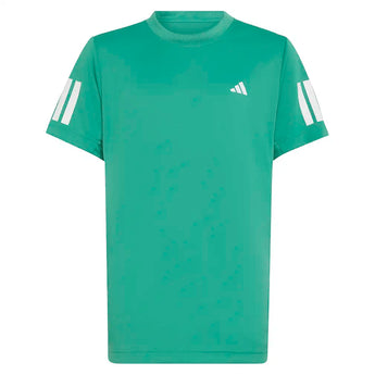 Boys' Club 3 Stripe Tennis Tee Semi Court Green,Apparel,Adidas,Semi Court Green,XS,Tennis Express,KQ7991-1