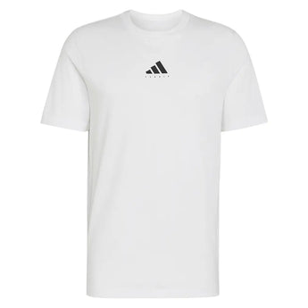 Men's Category Graphic Tennis Tee White and Black,Apparel,Adidas,White/Black,XS,Tennis Express,KR2331-1