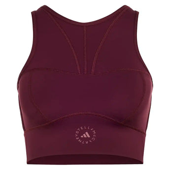 Women's Stella McCartney Crop Training Top Maroon,Apparel,Adidas,Maroon,XS,Tennis Express,KR6160-1