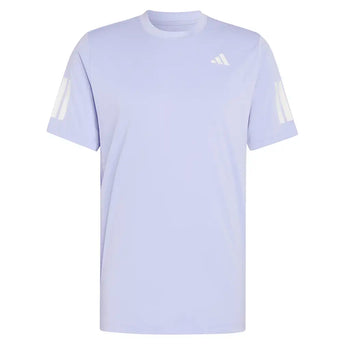 Men's Club 3 Stripe Tennis Tee Violet Tone,Apparel,Adidas,Violet Tone,XS,Tennis Express,KW7619-1