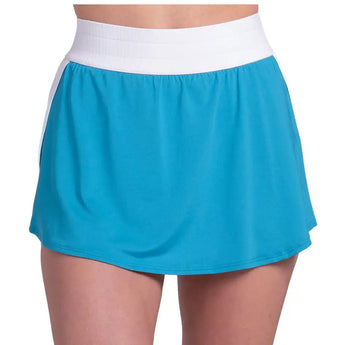 Women's Momentum 14 Inch Tennis Skort Meteorite,Apparel,K-Swiss,Baltic/White,XS,Tennis Express,KWB48-F26-b-3