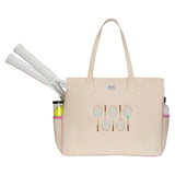 Women's Love All Court Bag Retro Racquets, Ame and Lulu, Tennis Express, LACB431-B-4