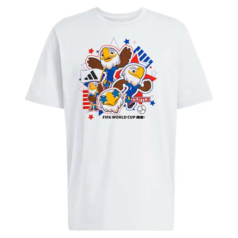 Men's Mascot Tee White,Apparel,Adidas,White,XS,Tennis Express,LI5932-F26-1