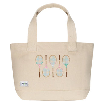 Women's Mini Country Club Tote Retro Racquets, Ame and Lulu, Retro Racquets, Tennis Express, MCCT431-B-RETRO-RACQUETS-1
