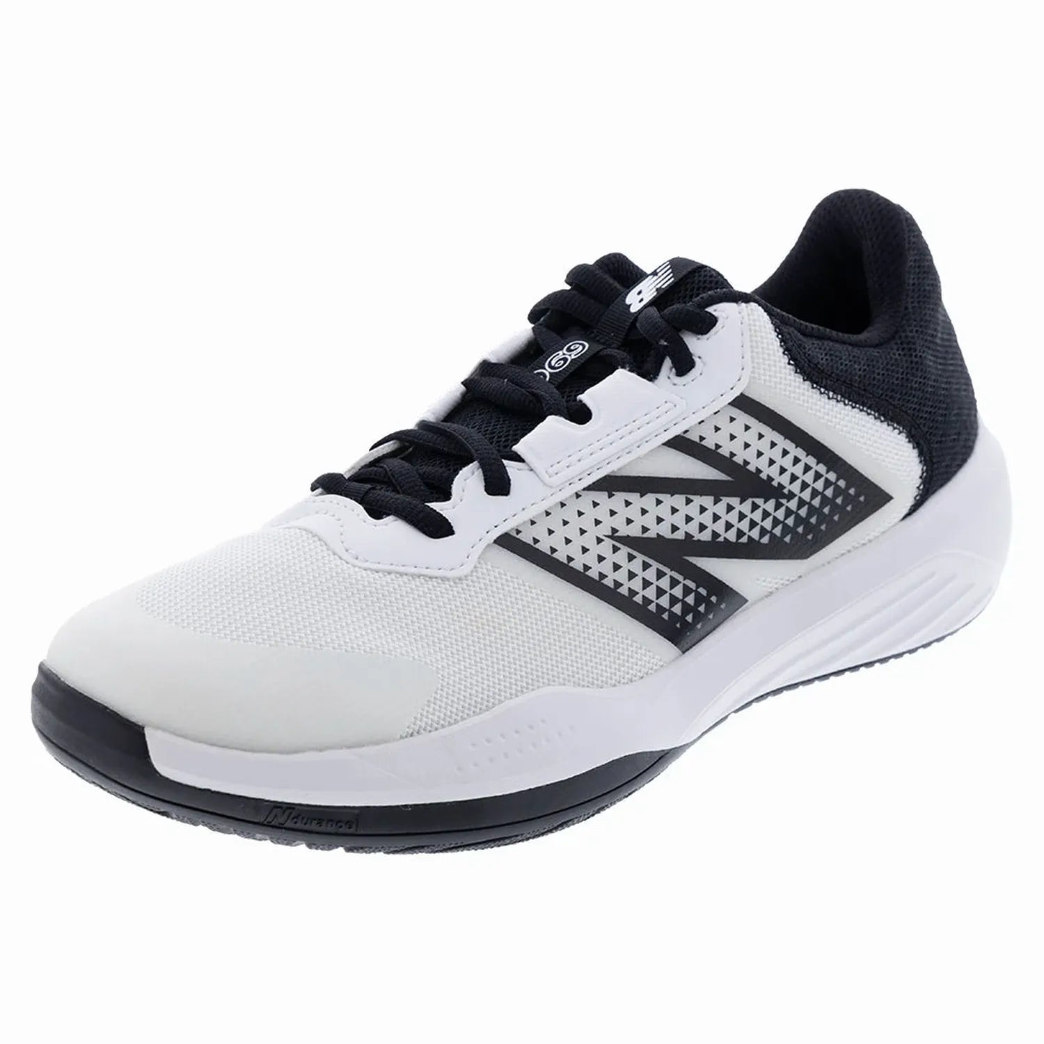 Men's 696v6 D Width Tennis Shoes White and Black – Tennis Express