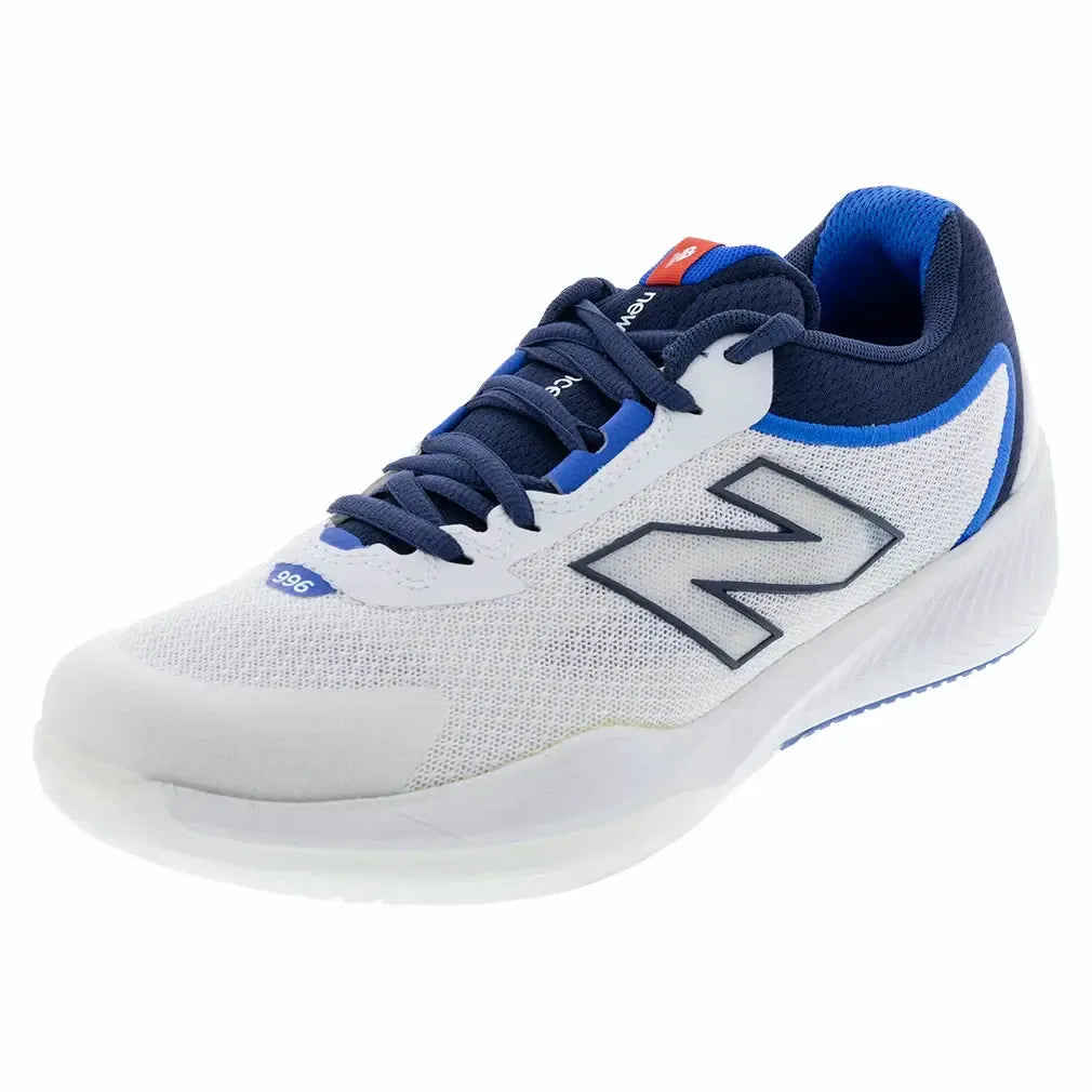 Men's FuelCell 996v6 D Width Pickleball Shoes White and Team Navy