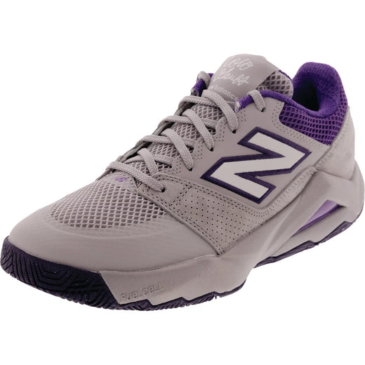 Men's Coco Delray D Width Tennis Shoes Off-Line Grey and Boysenberry