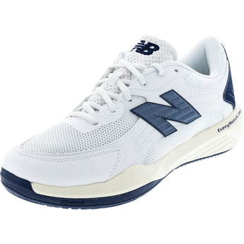 Men's EveryMatch PKL 4E Width Pickleball Shoes White and Zinc Blue, New Balance, White/Zinc Blue, Tennis Express, MHEVM1DQ4E-B-WHITE-ZINC-BLUE-1