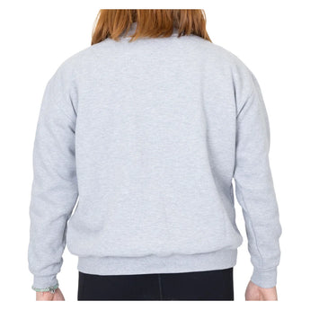 Women's The Mockneck Tennis Sweatshirt Grey, CourtLife, Tennis Express, MN-GRYF26-1