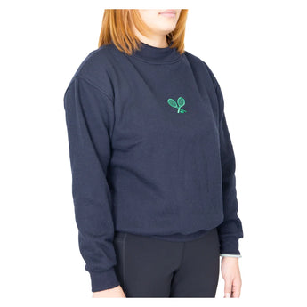 Women's The Mockneck Tennis Sweatshirt Navy, CourtLife, Tennis Express, MN-NAF26-2