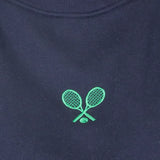 Women's The Mockneck Tennis Sweatshirt Navy, CourtLife, Tennis Express, MN-NAF26-3