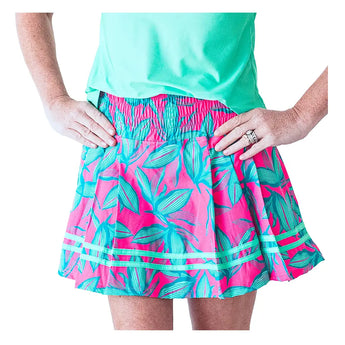 Women's Monroe Tennis Skort Flower-Apparel-Bubble-Flower-XS, [current_file_name-Tennis Express