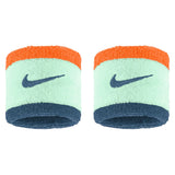 Swoosh Classic Wristbands 2 Pack, Nike, 322 Mint Foam/Total Orange, Tennis Express, N1012405-F26-322-MINT-FOAM-TOTAL-ORANGE-2