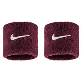 Swoosh Classic Wristbands 2 Pack, Nike, 656 Dark Team Red/White, Tennis Express, N1012405-F26-656-DARK-TEAM-RED-WHITE-1